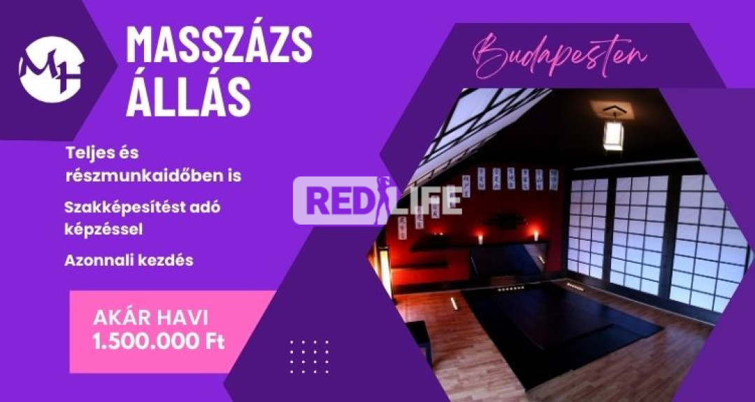 💆&zwj;♀️ Massz&aacute;zs munka Budapest sz&iacute;v&eacute;ben