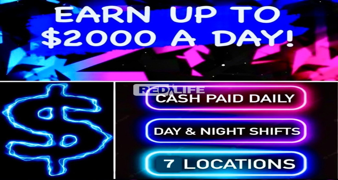 Work Available Now! Earn up